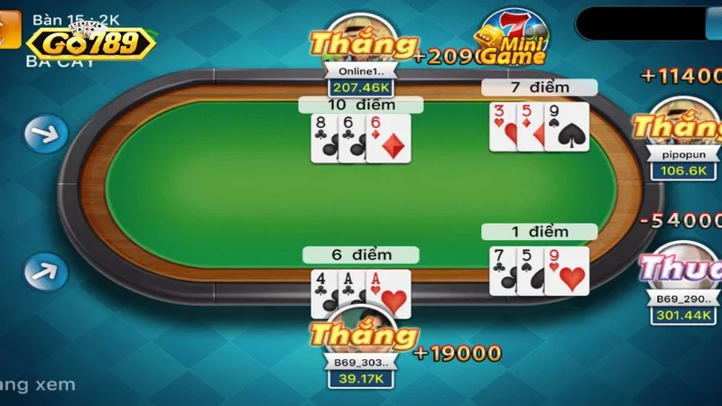 bài ba cây Go789 Mẹo tham gia vào trò chơi bài ba cây Go789 hữu ích